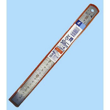 シンワ測定 直尺 シルバー 30cm 赤数字入 JIS 13013