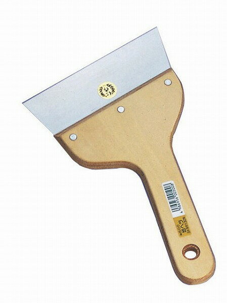 【商品詳細】用途：インテリア・リフォーム用刃幅：130mm全長：230mm質量：84gヘラ部：ステンレス焼入鋼板、ハンドル部：しなベニア日本製【送料について】北海道、沖縄、離島は送料を頂きます。