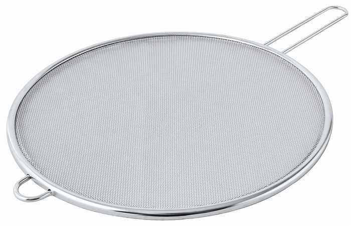 【商品詳細】■裏ごしに最適です。■油ハネ防止に。■ボールと組み合わせて水切りに。■網の張りを保つ特殊構造です。■網目：24メッシュステンレス鋼日本製【送料について】北海道、沖縄、離島は送料を頂きます。
