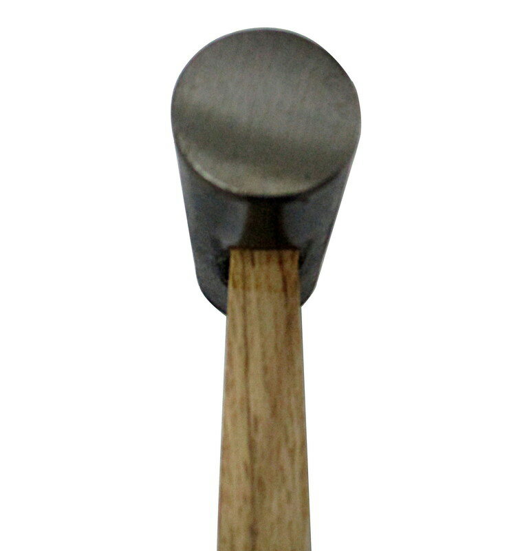 若獅子 両口玄能 天然白樫柄 頭重量375g