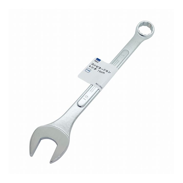 ボルトやナットを締める、緩める等の作業にご使用頂けます。材質本体：クロームバナジウム鋼用途：ボルトやナットを締める、緩める全長：240mm二面幅：19mm仕様：安心安全の日本製仕様：材質はクロームバナジウム鋼【特長】コンビネーションレンチ、...