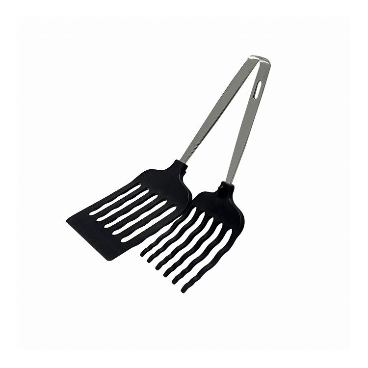 Silicone Cooking Utensils - 田辺金具 Tanabe Kanagu マルチグリルトング ターナー 中 黒 燕三条製 PR4473