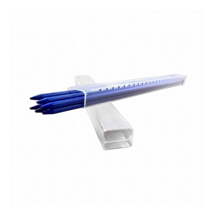 祥碩堂 SHOSEKIDO 朱雀 シャープペンシル 替芯 6本入 建築・工業用 硬芯2.0mm 青 500ーBLU6