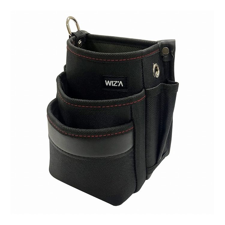 WIZ'A アークランドサカモト 小型腰袋 3段 グリーン WZK-02BG