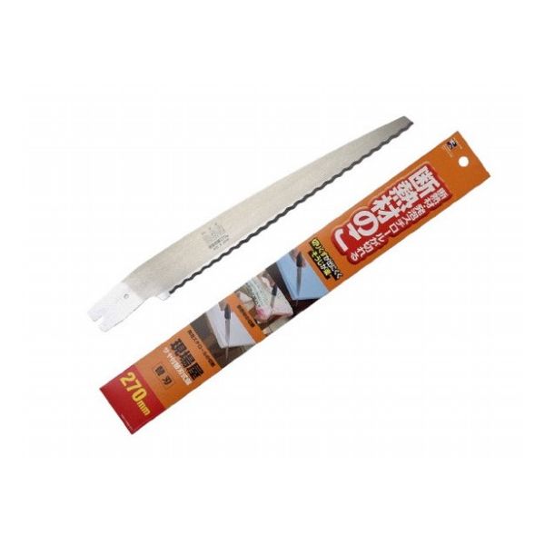 商品説明●炭素工具鋼（SK-85）●シルバー●用途：「現場屋 サヤ付替刃式鋸 断熱材のこ 270mm（品番：INK-0745）」の替刃●サイズ（長さ×幅×厚さ）：389×50×3mm●重量（約）：58g●刃渡り：270mm刃厚：3mm●材質：炭素工具鋼（SK-85）●本体の品番：INK-0745スペック●「現場屋 サヤ付替刃式鋸 断熱材のこ 270mm（品番：INK-0745）」の替刃です。※注意事項●用途以外には使用しないでください。誤って使用した場合、刃こぼれをおこしたり、欠けた刃が飛散することがあるのでご注意ください。●刃先は非常に切れやすくなってるので、直接刃に触れたりしないでください。●使用後は乾いた布などできれいに汚れを取り、油を塗ってください。【代引きについて】こちらの商品は、代引きでの出荷は受け付けておりません。【送料について】北海道、沖縄、離島は送料を頂きます。
