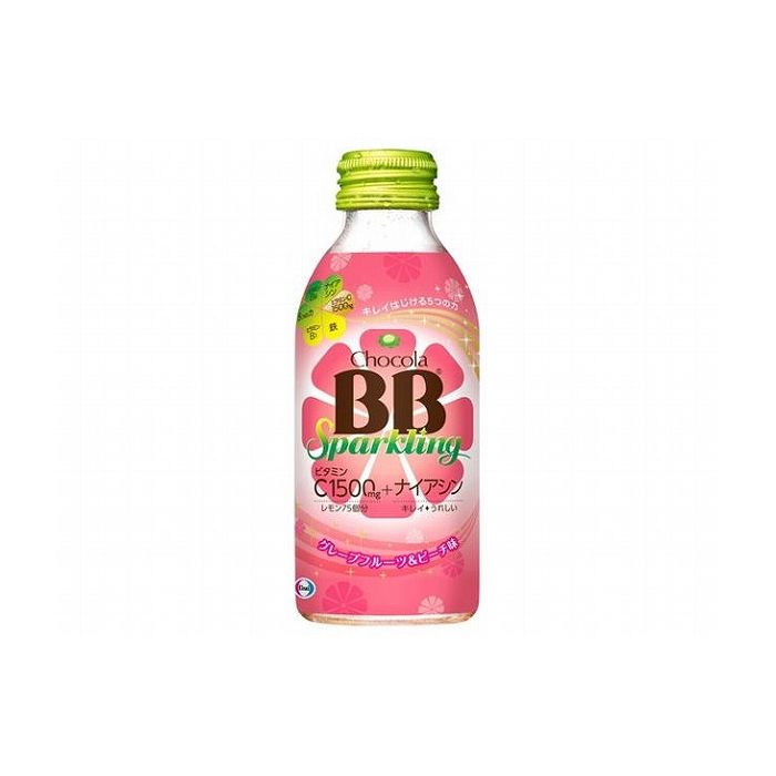 【6本セット】エーザイ チョコラBBスパークリング グレープフルーツ&ピーチ 140ml エーザイ(株)レモン75個分 女性用栄養ドリンク(代引不可)