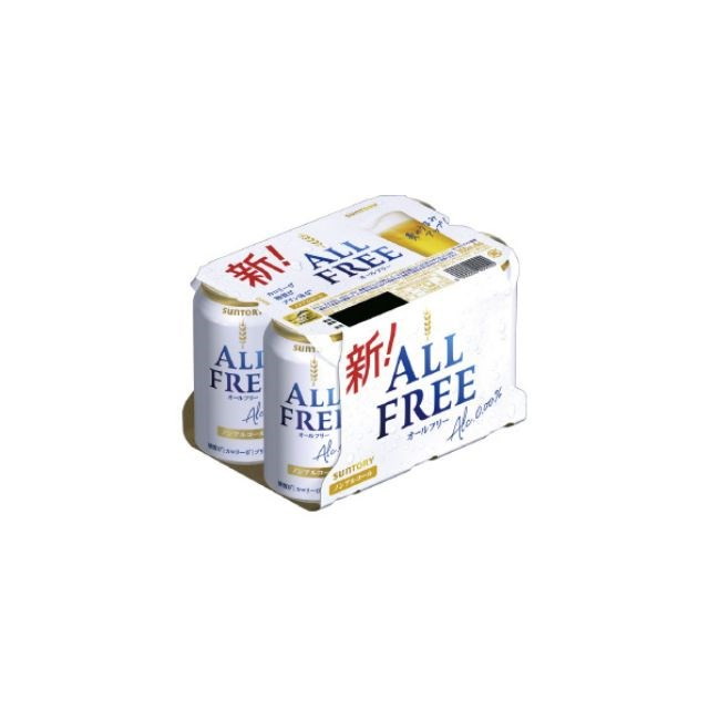 【4個セット】 サントリー オールフリー 6缶 350x6 x4コ(代引不可)【送料無料】