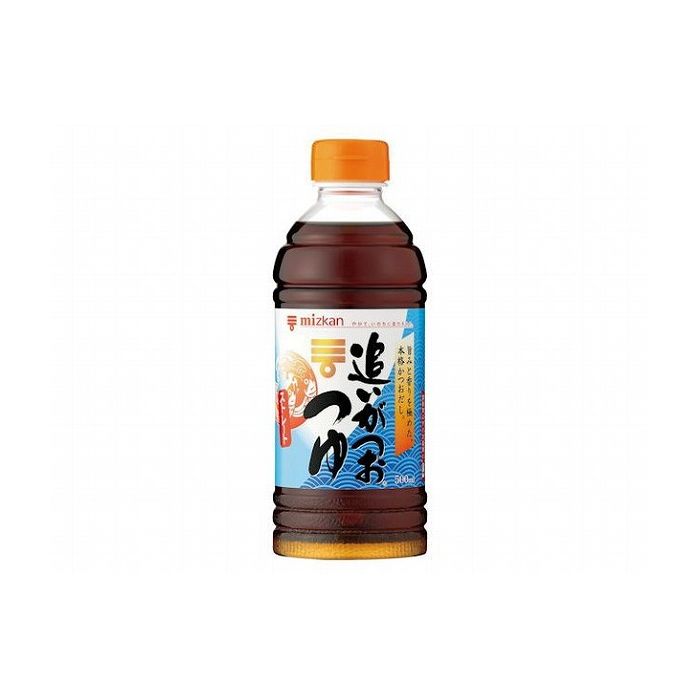 【12個セット】 ミツカン 追いがつおつゆ ストレート 500ml x12コ(代引不可)【送料無料】