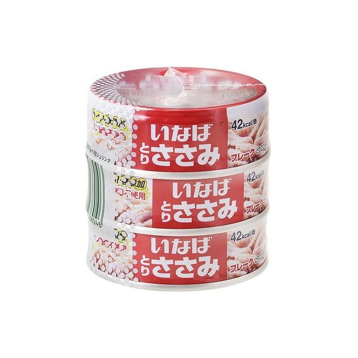 【15個セット】 いなば食品 とりささみフレーク 低脂肪 70gx3缶 x15 まとめ売り セット販売 お徳用 おまとめ品(代引不可)【送料無料】