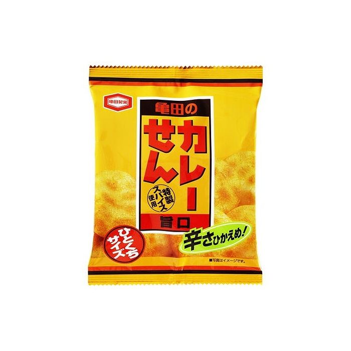 【10個セット】 亀田 カレーせん ミニ 21g x10 まとめ売り セット販売 お徳用 おまとめ品(代引不可)のサムネイル