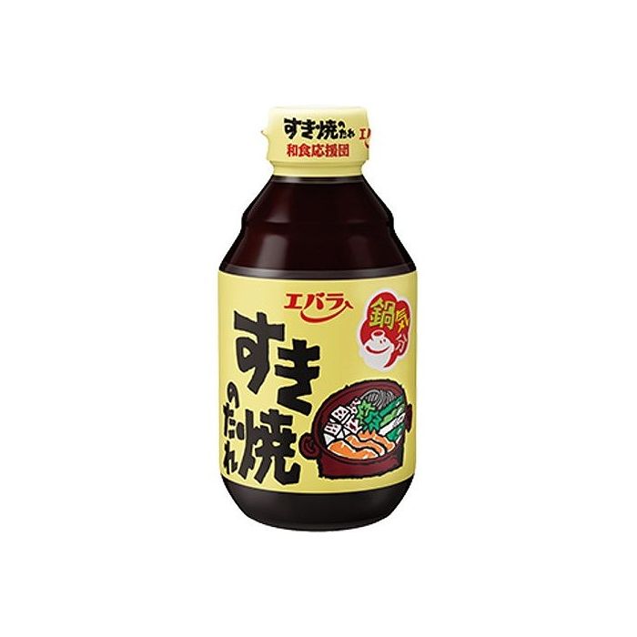 【商品説明】厳選された各種調味料をブレンド、他の調味料を加えなくても美味しいすき焼きが、簡単に召し上がれます。どなたにも好まれるまろやかな甘さの、すき焼きのたれです。商品区分:加工食品保存方法:常温原材料(アレルギー表記含む):醤油、砂糖、醗酵調味料、食塩、鰹だし、カラメル色素、(原材料の一部に小麦を含む)メーカー名:エバラ食品工業（株）生産国・加工国:日本※賞味期限は出荷元の規定により半分以上残っている商品のみ出荷致します。賞味期限:12ヶ月内容量:300ml【代引きについて】こちらの商品は、代引きでの出荷は受け付けておりません。【送料について】沖縄、離島は送料を頂きます。