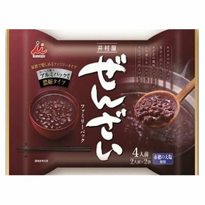 【12個セット】 井村屋 ぜんざい ファミリーパック 400g x12(代引不可)【送料無料】