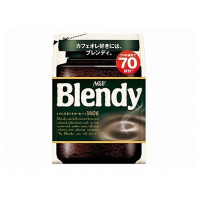 【商品説明】コーヒー豆をじっくりと焙煎し、高温高圧でギュッと抽出することで、焙煎香とコーヒー豆の持つ甘みを引き出した、カフェオレにぴったりな味わいのインスタントコーヒーです。まろやかで豊かなコクと香りで、カフェオレにもぴったり。袋入り詰め替えタイプです。・原材料(アレルギー表記含む)コーヒー豆（生豆生産国名：ベトナム又はブラジル又はその他）・賞味期限※仕入れ元の規定により半分以上期限のある商品のみ出荷致します。19ヶ月・保存方法別途パッケージに記載・メーカー名味の素AGF（株）・生産国日本【代引きについて】こちらの商品は、代引きでの出荷は受け付けておりません。【送料について】沖縄、離島は送料を頂きます。