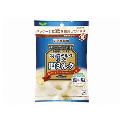 【6個セット】 UHA味覚糖 特濃ミルク8.2塩ミルク 75g x6(代引不可)