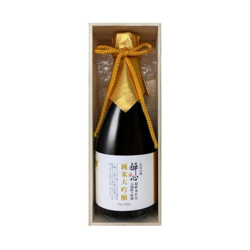 醉心山根本店 醉心 純米大吟醸五割磨き原酒 木箱入り 300ml x1(代引不可)