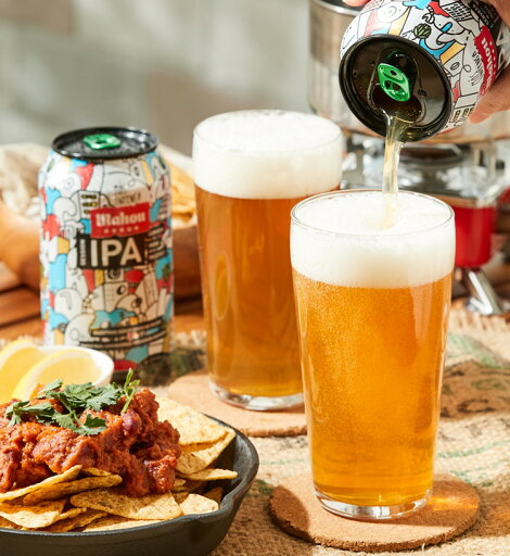 見た目も味も◎スペインNO.1ビール マオウ IPA 2缶セット ギフト プレゼント プチギフト 贈答用 贈り物 手土産 ビール IPA Mahou スペイン おしゃれ アート ポップ イラスト すっきり 飲みやすい【送料無料】