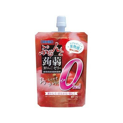 オリヒロ ぷるんと蒟蒻ゼリー蜜りんごスタンディング 130g x8 8個セット(代引不可)
