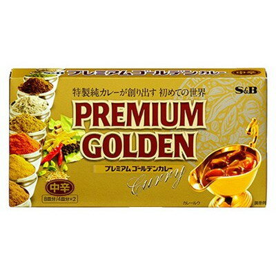 S&B エスビー プレミアムゴールデンカレー 中辛 160g x10 10個セット(代引不可)【送料無料】のサムネイル