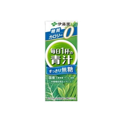 【12個セット】 伊藤園 ごくごく飲める毎日1杯の青汁無糖 200ml x12(代引不可)