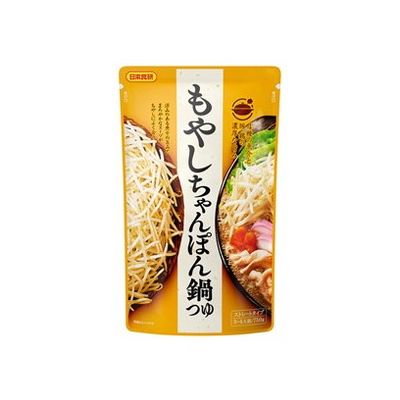 【10個セット】 日本食研 もやしちゃんぽん鍋つゆ 750g x10(代引不可)【送料無料】