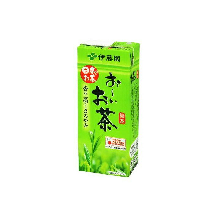 【単品24個セット】 伊藤園 おーいお茶 緑茶 紙 250ml(代引不可)【送料無料】