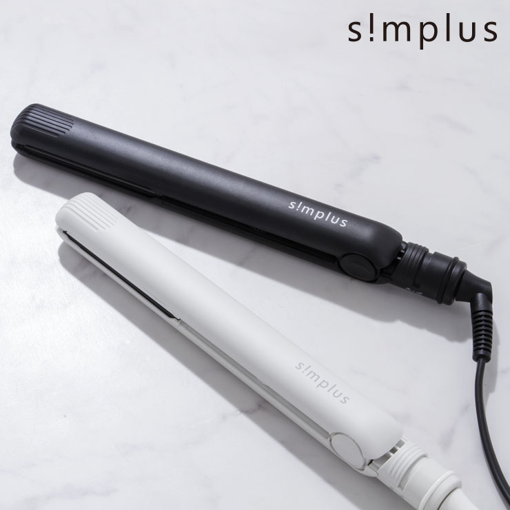 ヘアアイロン マイナスイオン ストレート プロ仕様230℃ 海外対応 24mm 専用ポーチ付 simplus SP-RHST02 ストレートアイロン