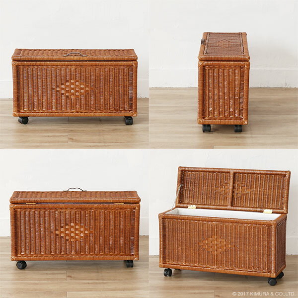 リコメン堂ホームライフ館の家具 籐家具 雑貨 インテリア ランドリー バスケット サニタリー ラック 収納 隙間 籐 ラタン 布張り 備品 温泉 銭湯 スパ 旅館 (代引不可)【送料無料】｜アングル3