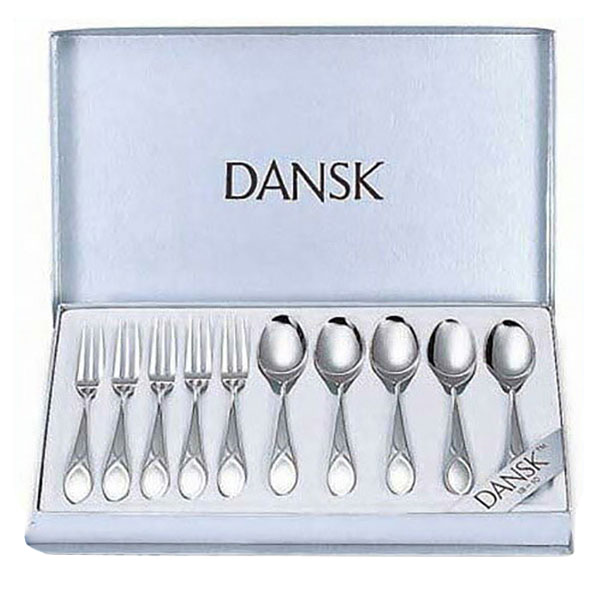 DANSK(ダンスク) リーフ カトラリー(コーヒースプーン・ヒメフォーク) 10点セット 595010 ギフト【送料無料】