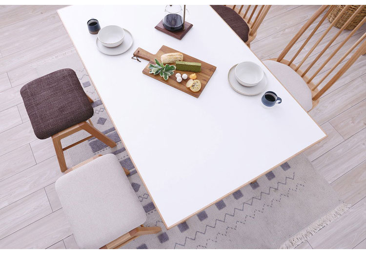 ダイニングテーブル 幅180cm A脚 お手入れ簡単 北欧風 木製 おしゃれ 傷に強い 汚れに強い メラミン天板 高耐久性 耐水性 耐熱性(代引不可)【送料無料】