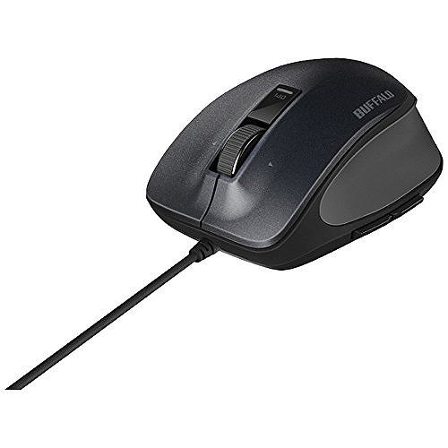 BUFFALO 有線 BlueLED プレミアムフィットマウス Mサイズ ブラック BSMBU500MBK(代引不可) BUFFALO 有線 BlueLED プレミアムフィットマウス Mサイズ ブラック BSMBU500MBK(代引不可)