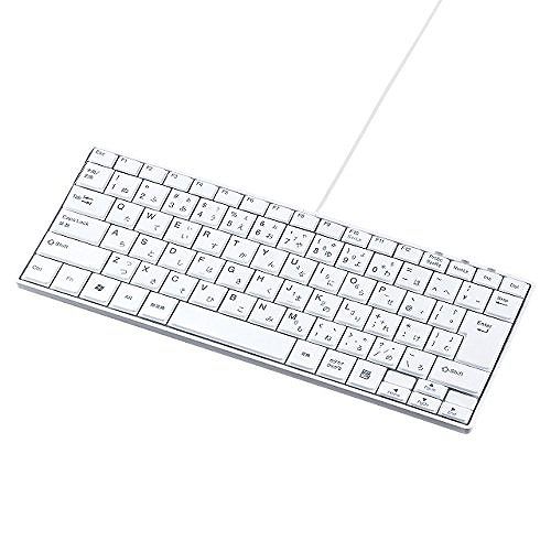 サンワサプライ USBスリムキーボード(テンキーなし) ホワイト SKB-SL18WN(代引不可)
