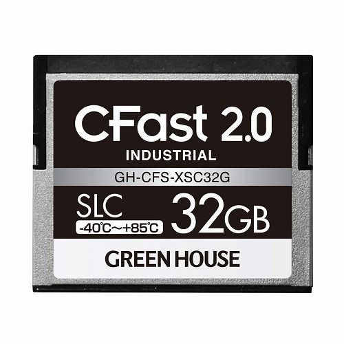 グリーンハウス CFast2.0 SLC -40~+85℃ 32GB GH-CFS-XSC32G(代引不可)【送料無料】