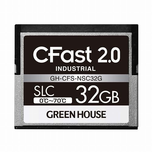 メモリカード.CFast2.0 SLC 0〜70℃ 32GB商品説明●CFast Specification V2.0準拠●組み込み機器に最適●書き込み速度などの高速性を重視したSLCタイプ●PIO / MWDMA / UltraDMA対応...