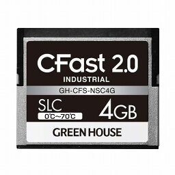 グリーンハウス CFast2.0 SLC 0~70℃ 4GB GH-CFS-NSC4G(代引不可)【送料無料】