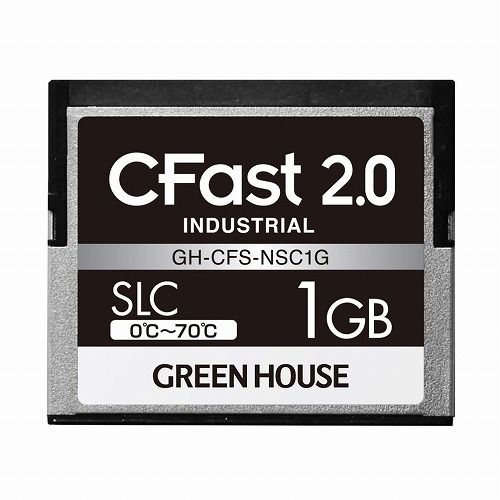 グリーンハウス CFast2.0 SLC 0~70℃ 1GB GH-CFS-NSC1G(代引不可) グリーンハウス CFast2.0 SLC 0~70℃ 1GB GH-CFS-NSC1G(代引不可)
