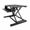 StarTech 昇降デスク 立位・座位ワークステーション 900mm x 530mmの作業面積 24インチモニタ2台積載可能(3)