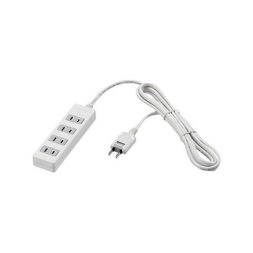 BUFFALO 2ピン式電源タップ 4個口 2.5m ホワイト BTWTK2425WH(代引不可) BUFFALO 2ピン式電源タップ 4個口 2.5m ホワイト BTWTK2425WH(代引不可)