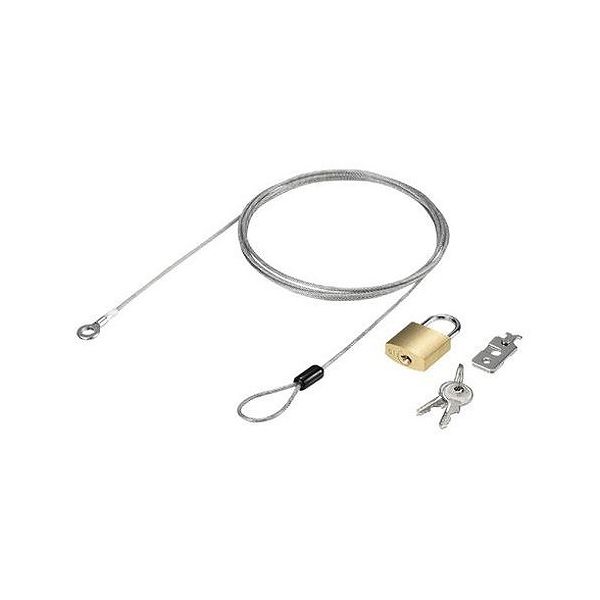 BUFFALO 南京錠01+ワイヤー付 統一キー No.1 BLN01T1(代引不可)