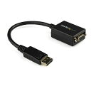 STARTECH.COM LTD DP2VGA2 DisplayPort(オス)-VGA(メス)変換アダプタ ディスプレイポート DP-VGA (D-Sub15ピン) 変換ケーブル 1920x1200 ブラック(代引不可)