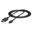 STARTECH.COM LTD CDP2DPMM6B USB-C - DisplayPortfBXvCϊP[u USB Type-C - fBXvC|[gϊA_v^ 1.8m 4K 60Hz ubN(s)yz