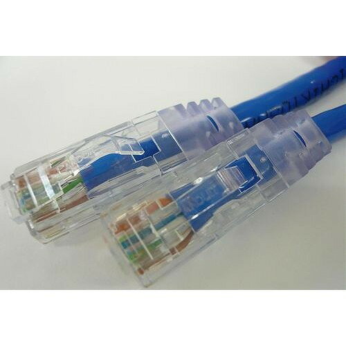 エイム電子 CAT6ケーブル 両端RJ45 単線 ストレート結線 30m (青) C6S-SO-BL-30(代引不可)