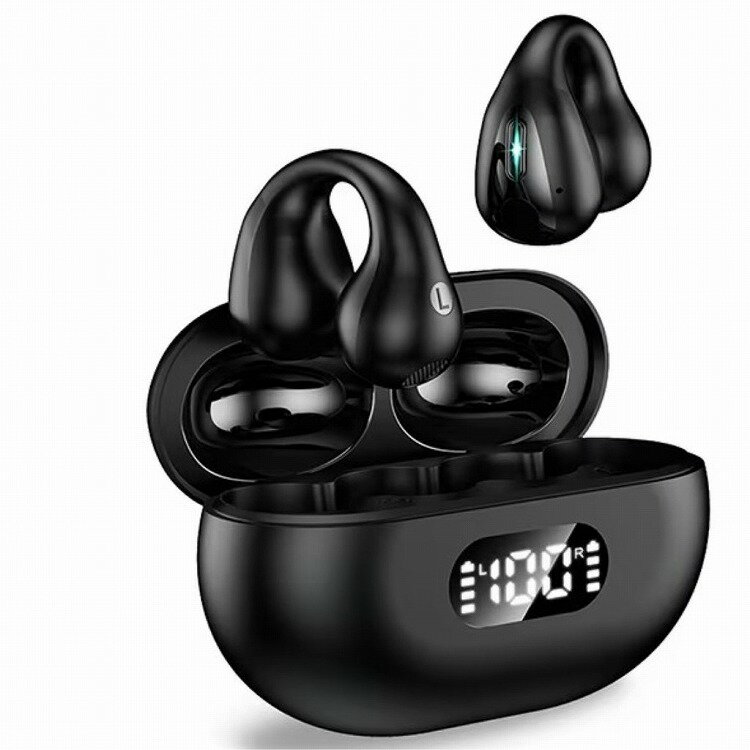 FSC イヤーカフイヤホン 耳はさみタイプ(ブラック) FS-OWSL02-BK(代引不可)