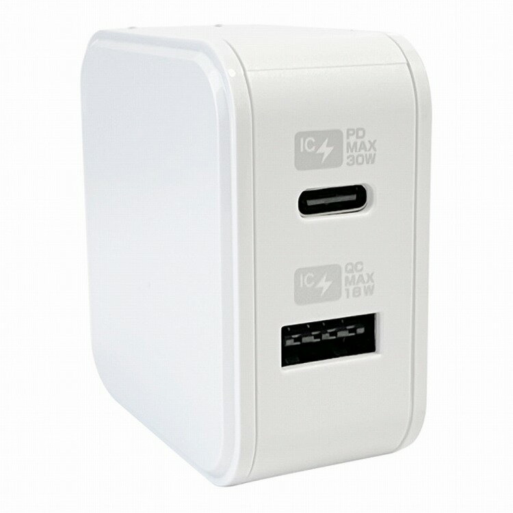 カシムラ AC USBA+C PD30W 自動識別 リバーシブル AC-048(代引不可)【送料無料】