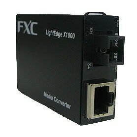 FXC 10BASE-T/100BASE-TX to 100BASE-FX(シングルモード SCコネクタ 20Km) 1芯型マイクロメディアコンバータ + 同製品SB5バンドル LEX1..