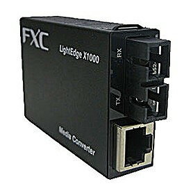 FXC 10BASE-T/100BASE-TX to 100BASE-FX(シングルモード SCコネクタ 15Km) 2芯型マイクロメディアコンバータ + 同製品SB5バンドル LEX1842-15-ASB5(代引不可)