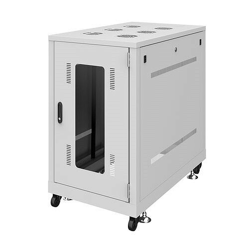 サンワサプライ (別途送料)19インチサーバーラック(18U)W600xD1000xH1020mm ライトグレー CP-SVN1810GY..