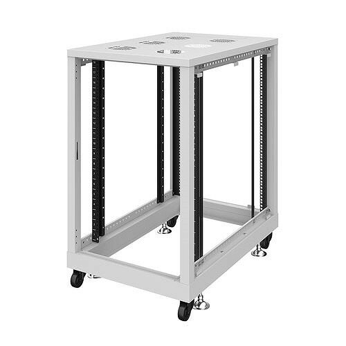 サンワサプライ (別途送料)19インチサーバーラック パネルなし(18U)W600xD900xH1020mm ライトグレー CP..