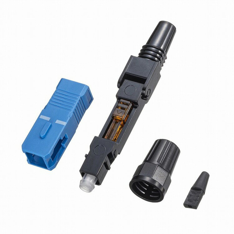 サンワサプライ 光ファイバファストSCコネクタ HKB-AC-FSCSM(代引不可)【送料無料】