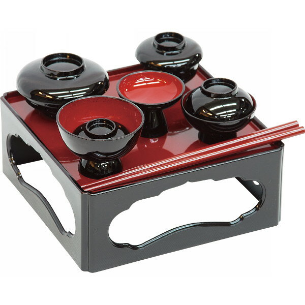 御霊具膳 黒内朱 樹脂製 大(代引不可)【送料無料】