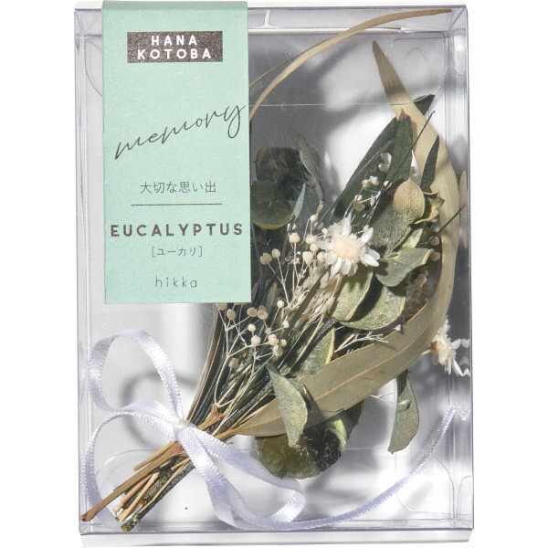 hikka 花言葉ブーケBOXミニ グリーン ユーカリ hk0124ーGRーYK(代引不可)